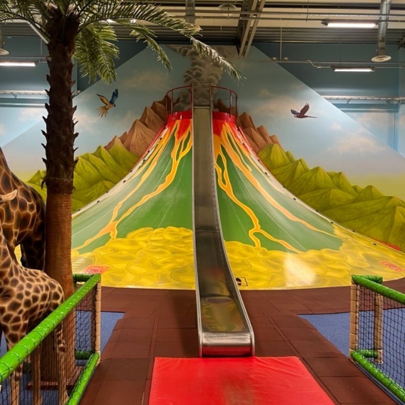Volcano slide