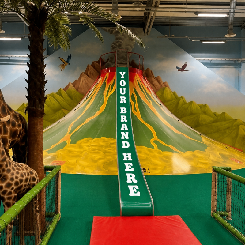 Volcano slide
